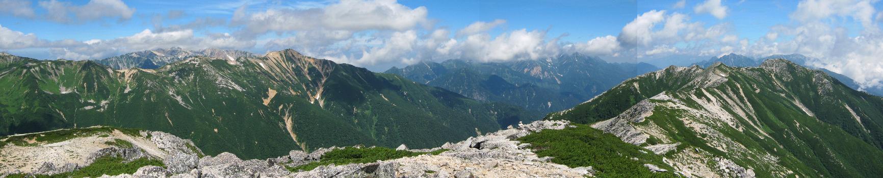 野口五郎からの薬師・赤牛・立山